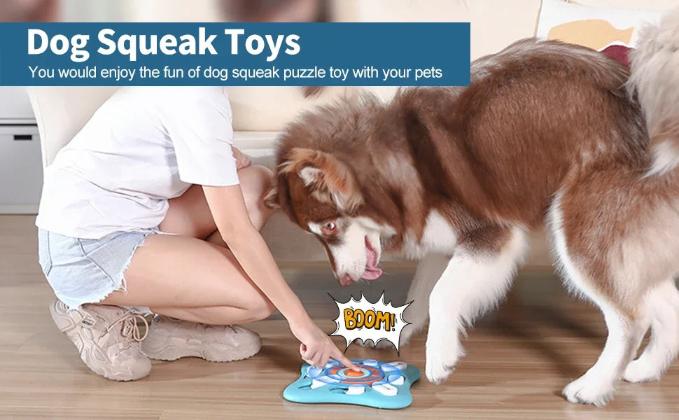 IQ Training Dog Treat Puzzle Toys for Interactive & Mental Stimulating,Fun Slow Feeder,Large Medium Small Dogs Enrichment Toys
