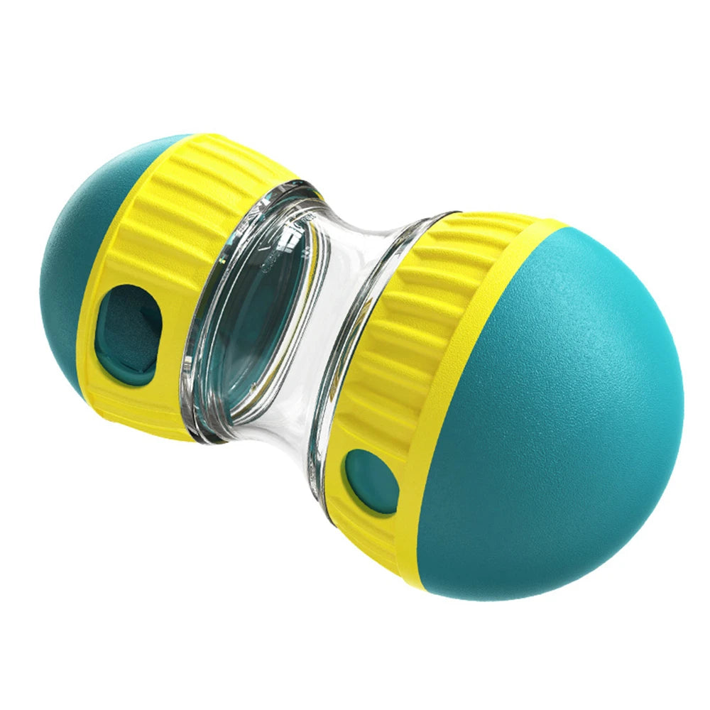 Interactive Dog Puzzle Toy with Treat Dispenser - IQ Training Rolling Ball on Track, Chew-Proof Durable for Habit Development