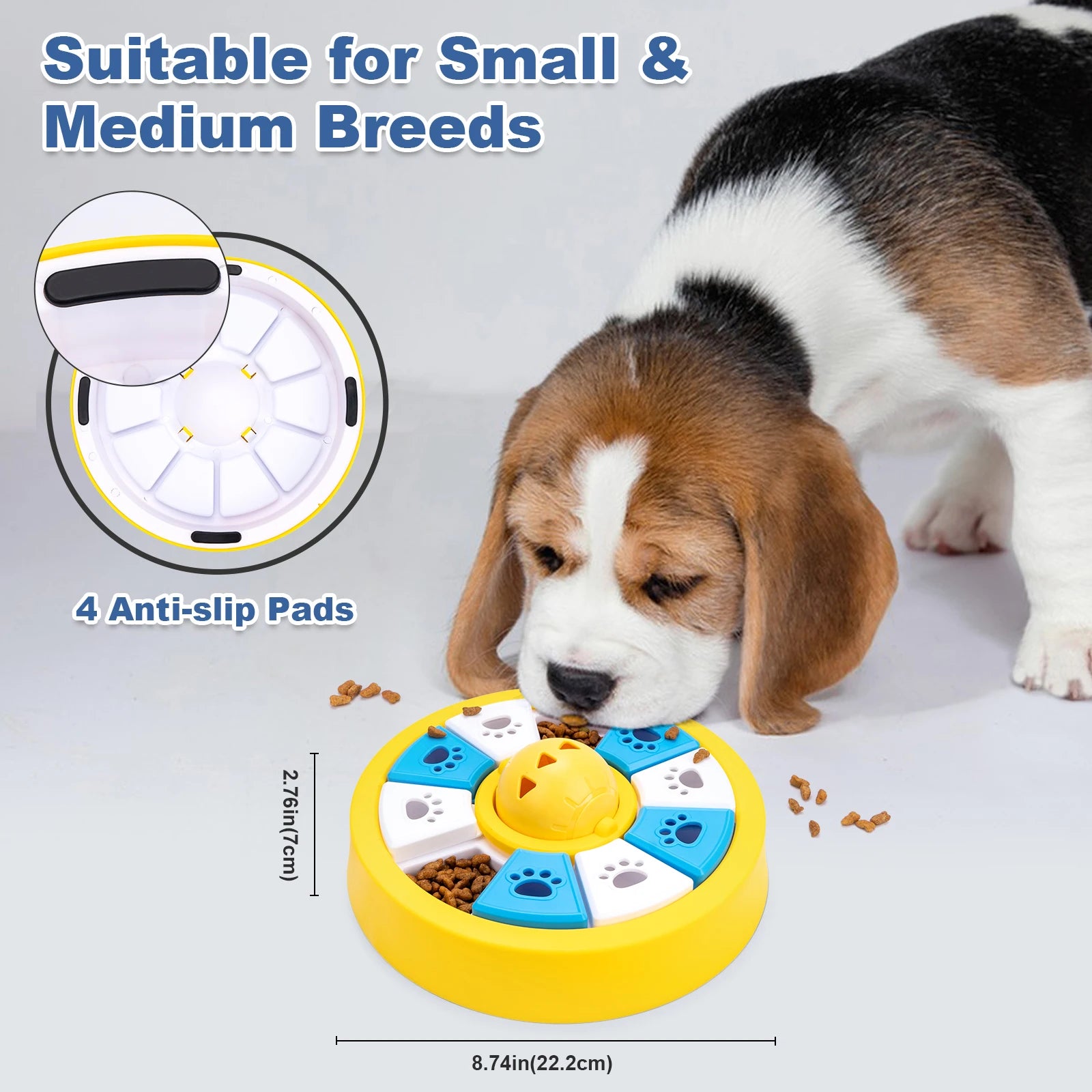 Dogs Toys slow feeder Interactive Increase Puppy IQ Slowly Eating NonSlip Bowl Food Dispenser Pet Puzzle Cat Dogs Training Game
