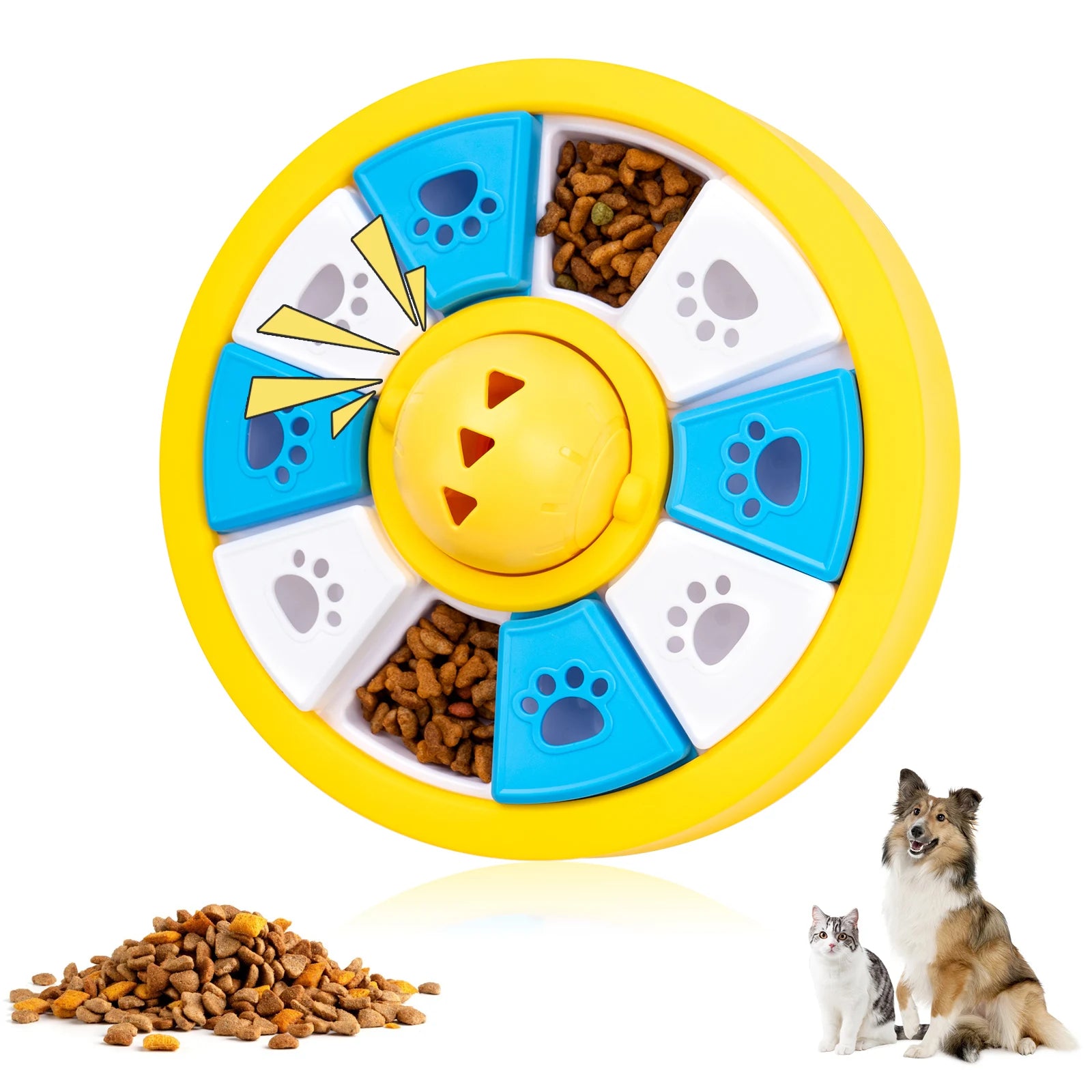 Dogs Toys slow feeder Interactive Increase Puppy IQ Slowly Eating NonSlip Bowl Food Dispenser Pet Puzzle Cat Dogs Training Game