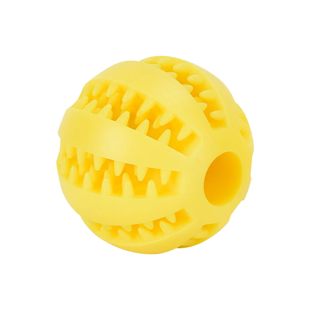 Dog Ball Toys for Small Dogs Interactive Elasticity Puppy Chew Toy Tooth Cleaning Rubber Food Ball Toy Pet Stuff Accessories