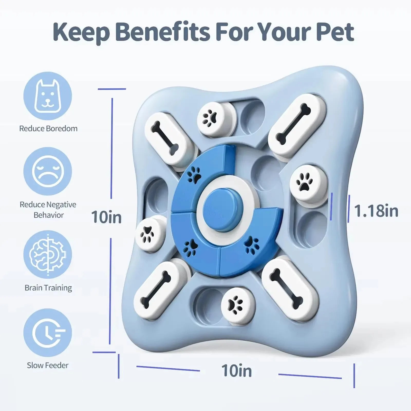 IQ Training Dog Treat Puzzle Toys for Interactive & Mental Stimulating,Fun Slow Feeder,Large Medium Small Dogs Enrichment Toys