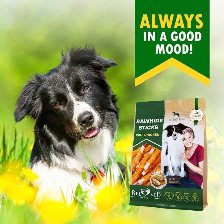 Chicken Wrapped Dog Sticks – Natural Grain-Free Training Treats