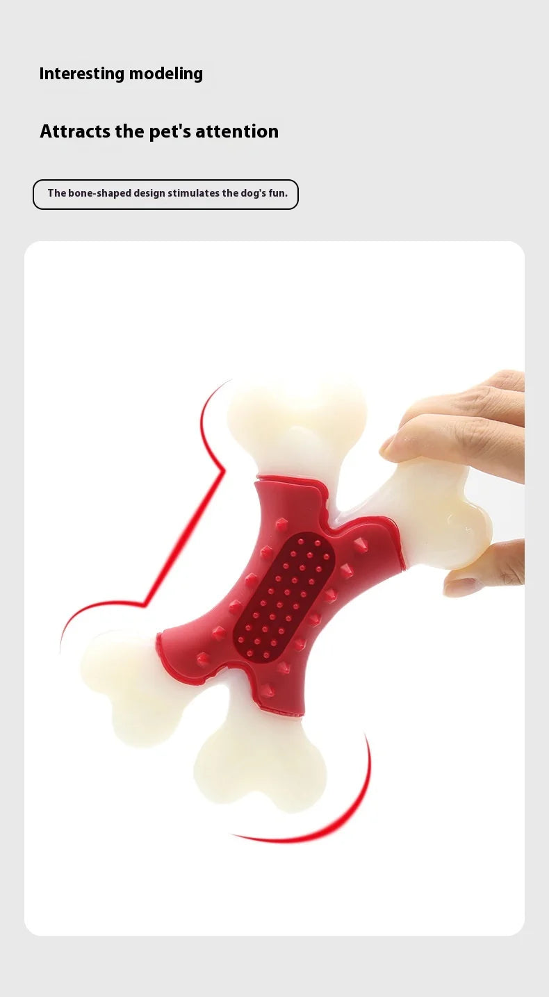 Durable Dog Toy Chew Bone Teeth Cleaning Training Stick Wear Resistant Fun Self Entertaining Puppy Teething Stick