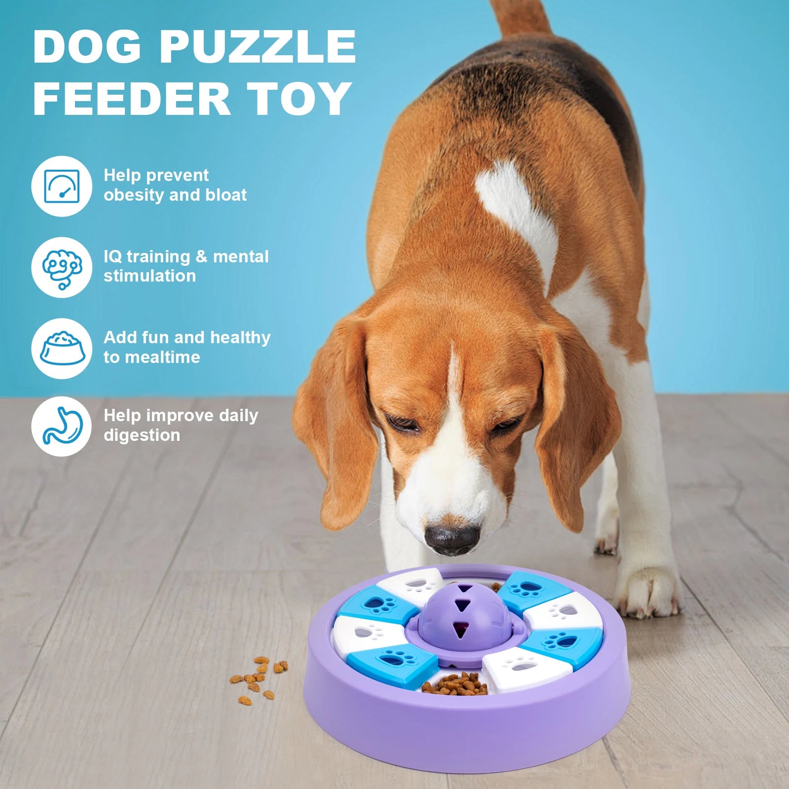 Dogs Toys slow feeder Interactive Increase Puppy IQ Slowly Eating NonSlip Bowl Food Dispenser Pet Puzzle Cat Dogs Training Game
