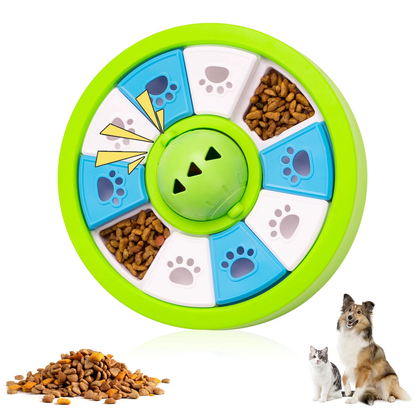 Dogs Toys slow feeder Interactive Increase Puppy IQ Slowly Eating NonSlip Bowl Food Dispenser Pet Puzzle Cat Dogs Training Game