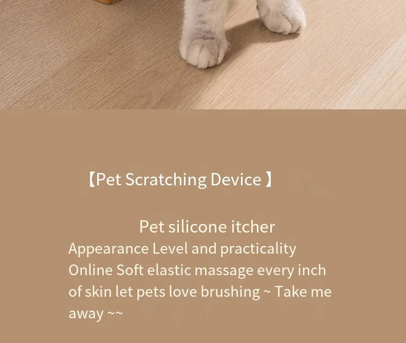 1pcs, Cat Itching Tool, Scratching Brush, Table Leg Strap Toy, Bath Brush, Brushing Hair Tool, Cat Soothing Pet Equipment