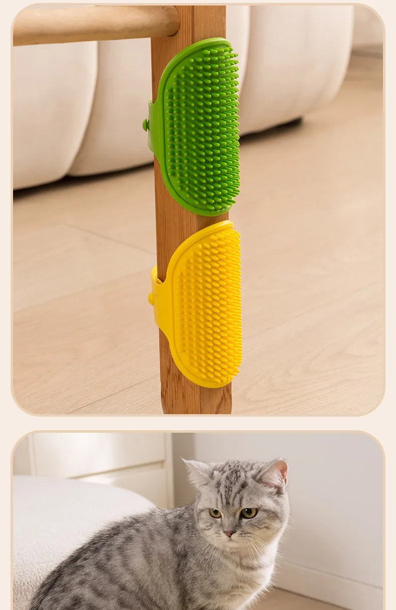 1pcs, Cat Itching Tool, Scratching Brush, Table Leg Strap Toy, Bath Brush, Brushing Hair Tool, Cat Soothing Pet Equipment