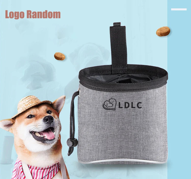 Dog Treat Training Pouch Easily Carries Pet Toys, Kibble, Treats Built In Poop Bag Dispenser Outdoor Dog Trainings Bag
