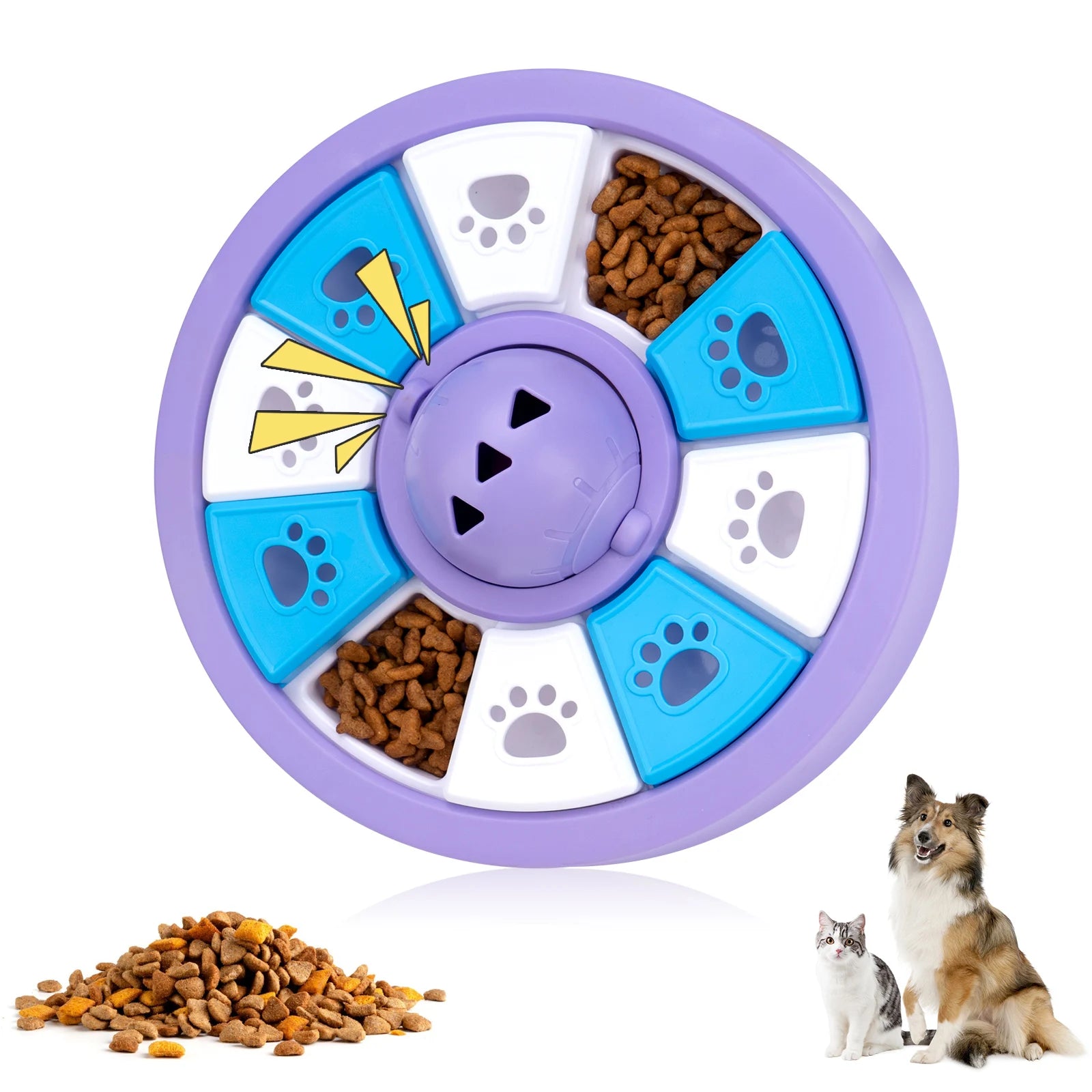Dogs Toys slow feeder Interactive Increase Puppy IQ Slowly Eating NonSlip Bowl Food Dispenser Pet Puzzle Cat Dogs Training Game
