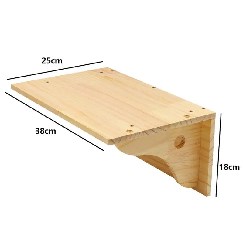 Cat Climbing Shelves Wall Mounted Cat Hammock and Steps Walking Jumping Platform for Wooden Furniture Kitty Playing and Sleeping