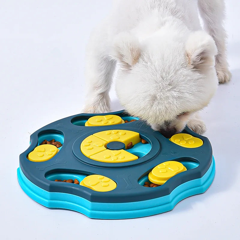 Dog Puzzle Toys Slow Feeder Pet Cat Dogs Training Game Interactive Increase Puppy Cat IQ Feeding Plates Slowly Eating Bowl