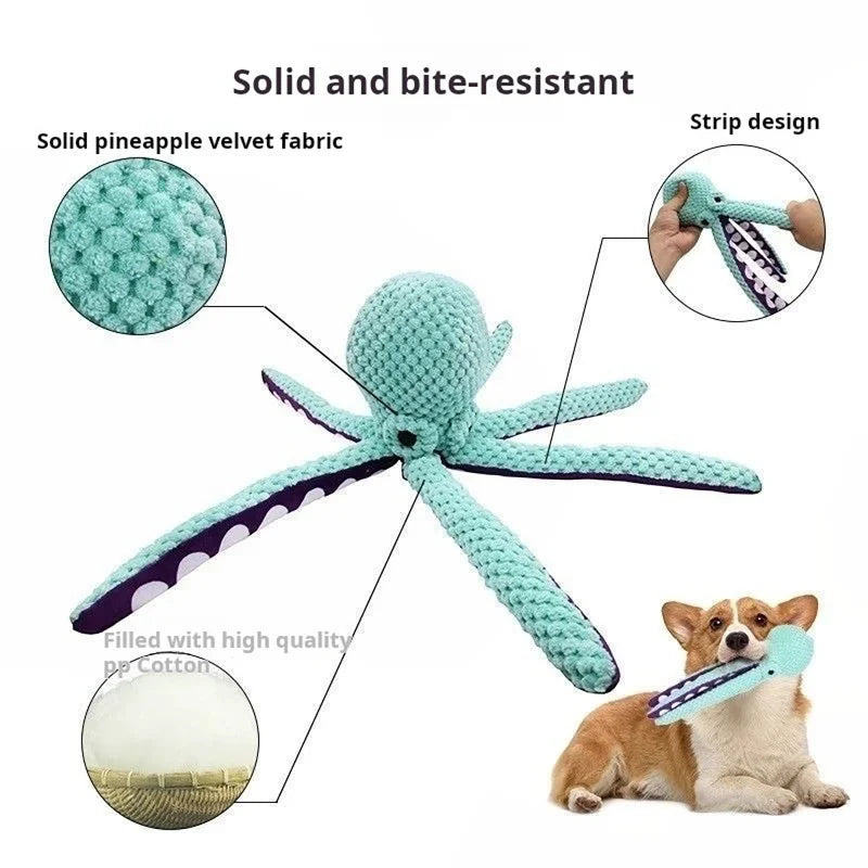Large Squeaky Dog Toys Plush Dog Toys with Soft Fabric for Small Medium Large Dogs Daily Companionship Training Reward Gift