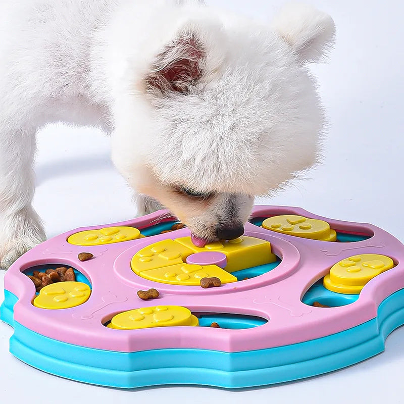 Dog Puzzle Toys Slow Feeder Pet Cat Dogs Training Game Interactive Increase Puppy Cat IQ Feeding Plates Slowly Eating Bowl