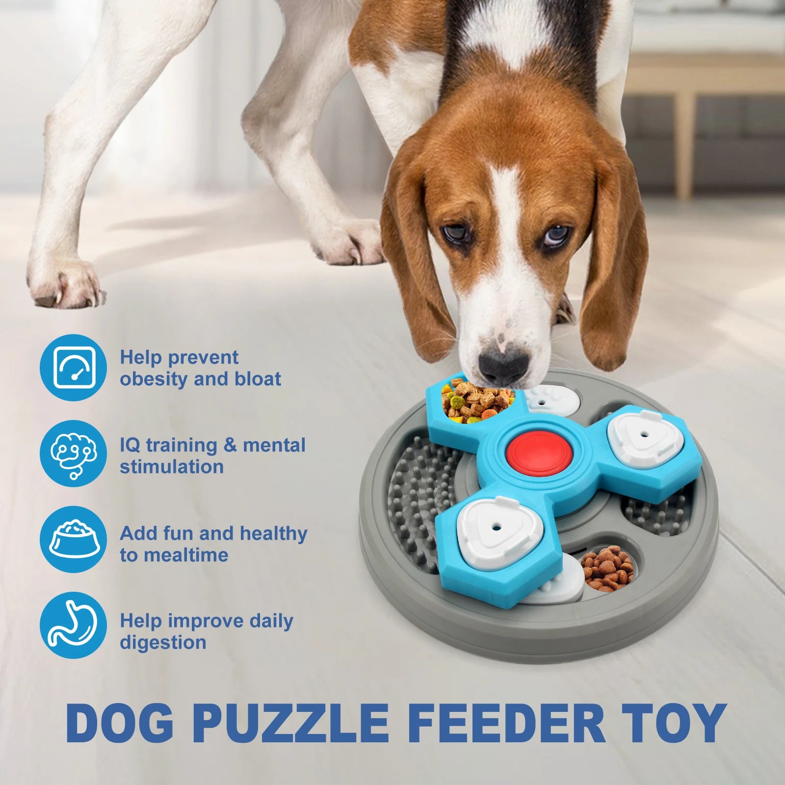Dogs Toys slow feeder Interactive Increase Puppy IQ Slowly Eating NonSlip Bowl Food Dispenser Pet Puzzle Cat Dogs Training Game
