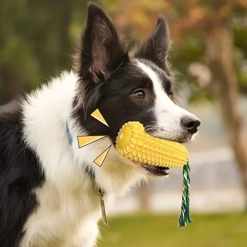 Dog Chew Toys, Puppy Toothbrush Clean Teeth Interactive Corn Toys, Dog Toys Aggressive Chewers Meduium Large Breed