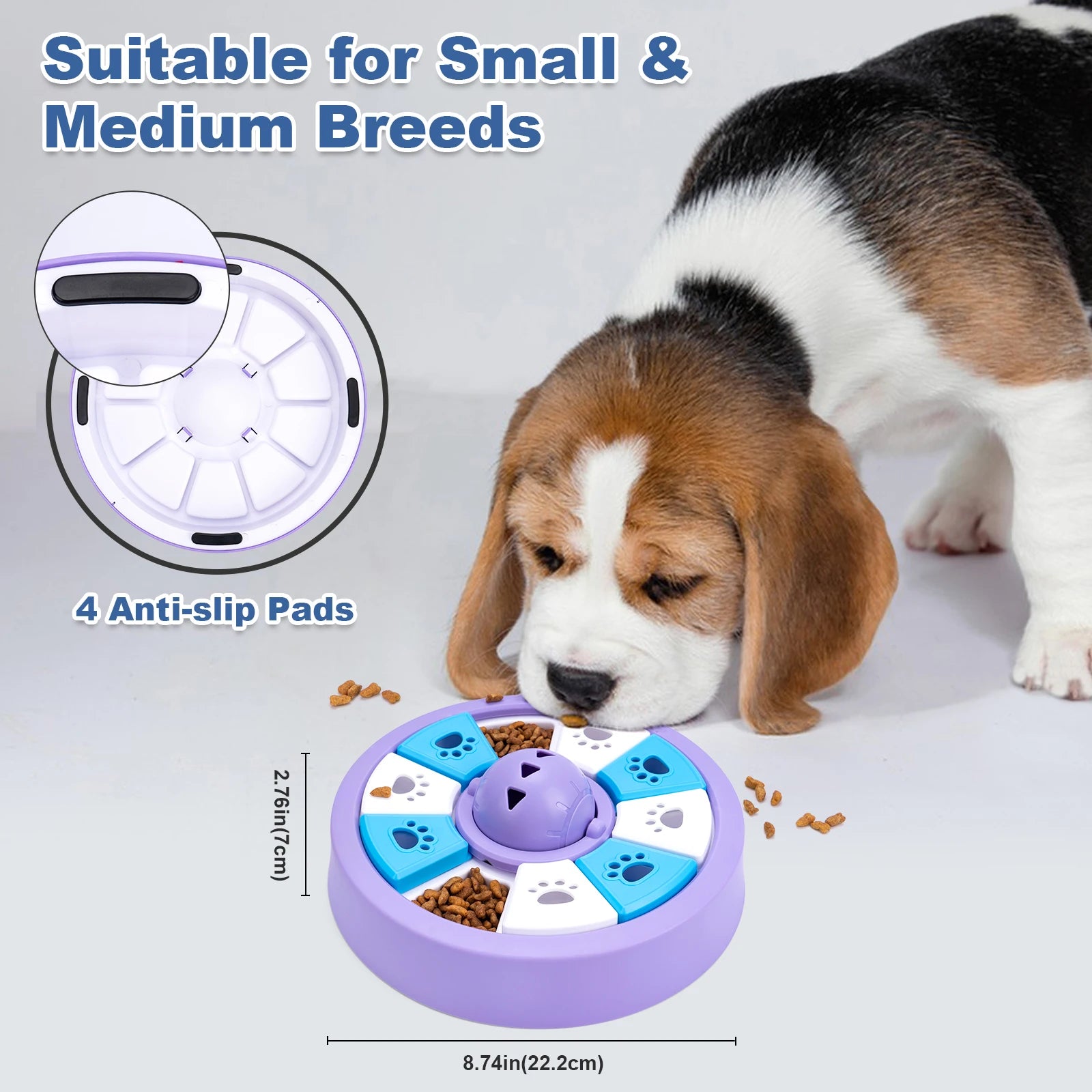 Dogs Toys slow feeder Interactive Increase Puppy IQ Slowly Eating NonSlip Bowl Food Dispenser Pet Puzzle Cat Dogs Training Game