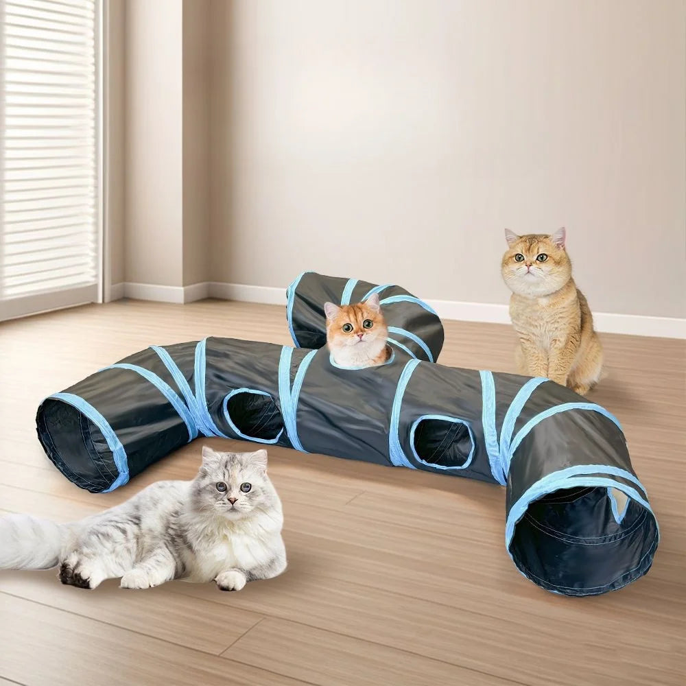 Pet Cat Tunnel Toys Funny Kitten Toys Foldable Toys For Cat Pet Training Interactive Toy For Cats Rabbit Animal Play Tunnel Tube