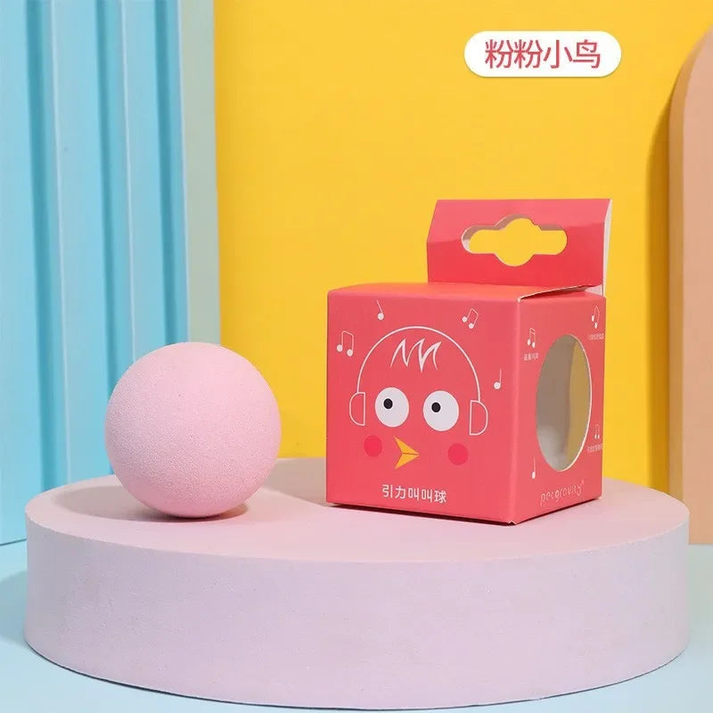 Interactive Ball Smart Cat Toys Plush Electric Catnip Training Toy Kitten Touch Sounding Pet Product Squeak Toy Ball