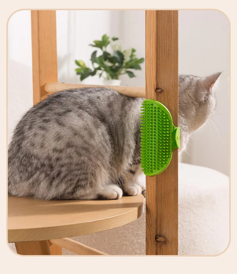 1pcs, Cat Itching Tool, Scratching Brush, Table Leg Strap Toy, Bath Brush, Brushing Hair Tool, Cat Soothing Pet Equipment