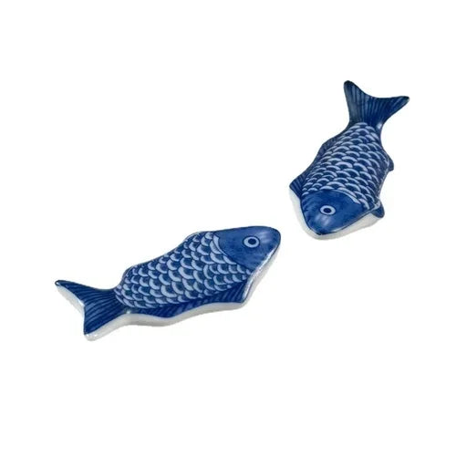 1-3Pcs Cute Fish Shape Ceramic Decorative Chopsticks Holder Rack Spoon Fork Rest Kitchen Tableware Spoon Holder