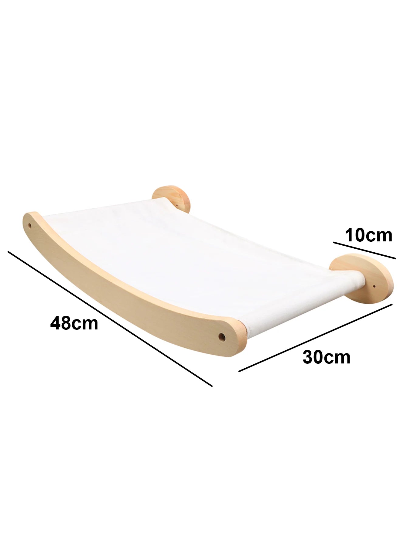 Cat Climbing Shelves Wall Mounted Cat Hammock and Steps Walking Jumping Platform for Wooden Furniture Kitty Playing and Sleeping
