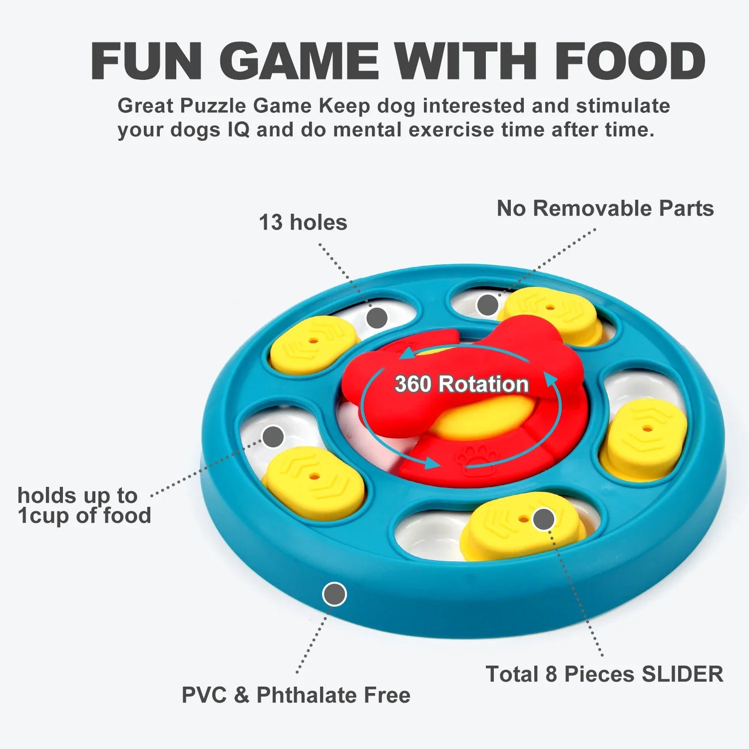 Dogs Toys slow feeder Interactive Increase Puppy IQ Slowly Eating NonSlip Bowl Food Dispenser Pet Puzzle Cat Dogs Training Game