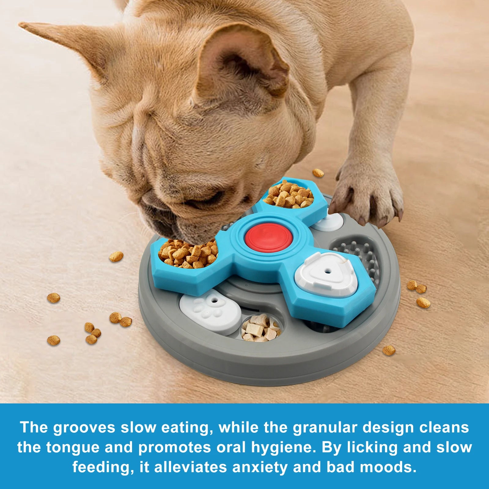 Dogs Toys slow feeder Interactive Increase Puppy IQ Slowly Eating NonSlip Bowl Food Dispenser Pet Puzzle Cat Dogs Training Game