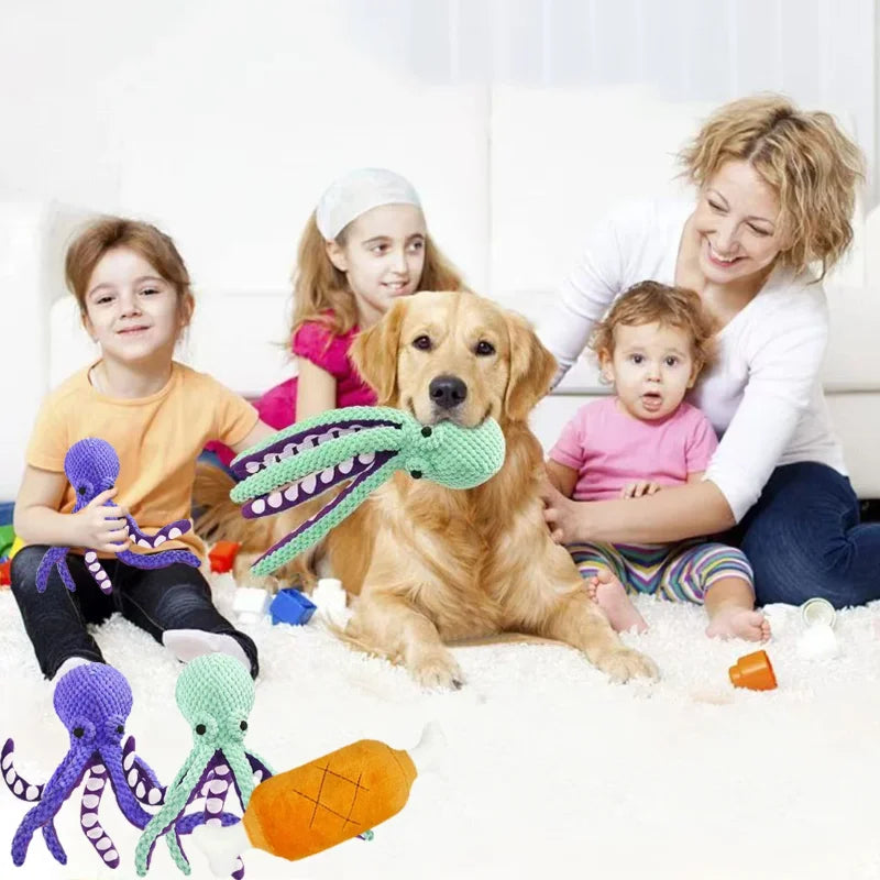 Large Squeaky Dog Toys Plush Dog Toys with Soft Fabric for Small Medium Large Dogs Daily Companionship Training Reward Gift