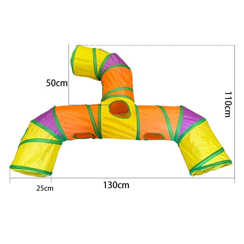 Pet Cat Tunnel Toys Funny Kitten Toys Foldable Toys For Cat Pet Training Interactive Toy For Cats Rabbit Animal Play Tunnel Tube