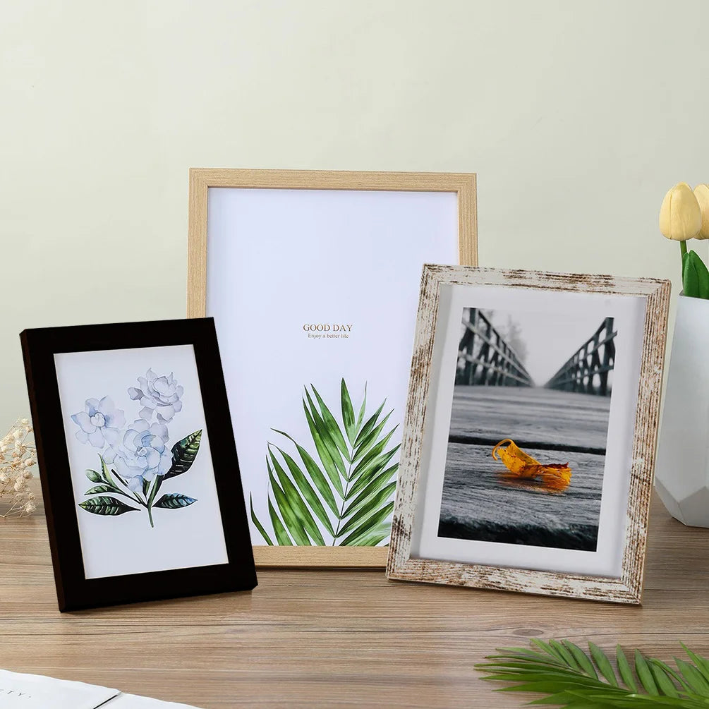 Rustic Wooden Photo Frame – Timeless Elegance for Your Memories