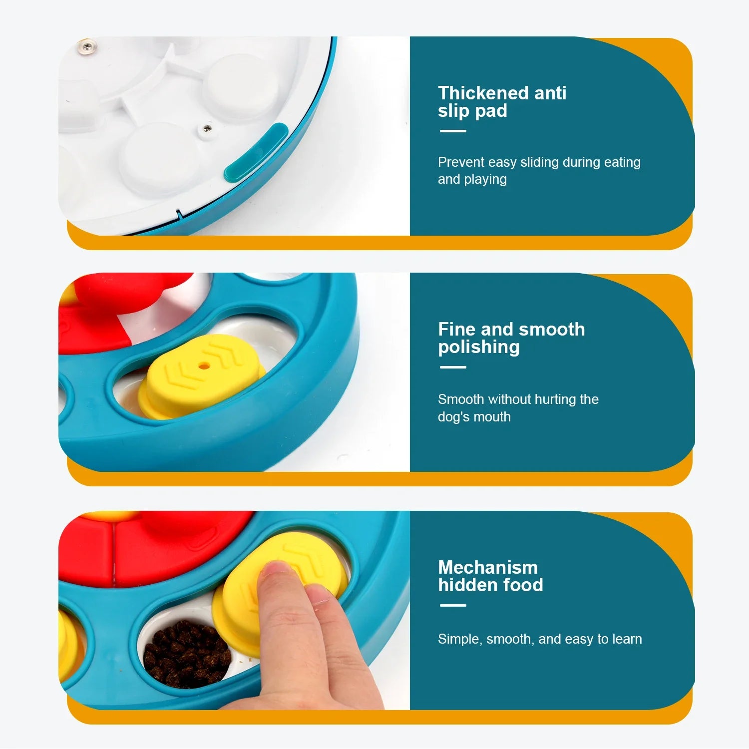 Dogs Toys slow feeder Interactive Increase Puppy IQ Slowly Eating NonSlip Bowl Food Dispenser Pet Puzzle Cat Dogs Training Game