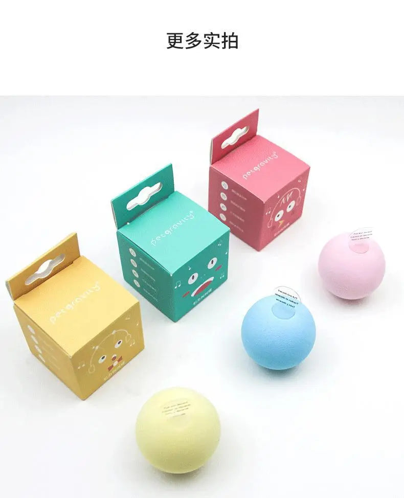 Interactive Ball Smart Cat Toys Plush Electric Catnip Training Toy Kitten Touch Sounding Pet Product Squeak Toy Ball