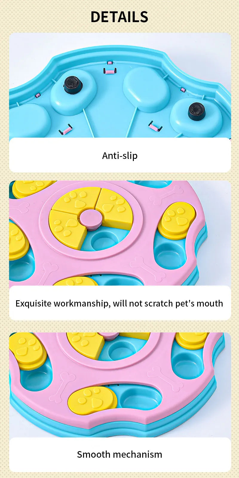 Dog Puzzle Toys Slow Feeder Pet Cat Dogs Training Game Interactive Increase Puppy Cat IQ Feeding Plates Slowly Eating Bowl